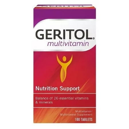 Geritol Vitamins Multivitamin & Mineral Supplement 100 Tablets
