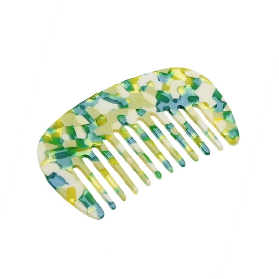 Vocoste Hair Comb Wide Tooth Anti-Static Pocket Size Comb for Thick Curly Hair Green