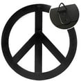 thumbnail image 2 of Metal Antiqued Groovy Peace Sign Rustic Wall Art Door Décor Hippie Decoration Wall Kitchen Bathroom Patio Garden Décor, 2 of 4