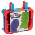 thumbnail image 3 of Cool Gear 2-Pack Stackable Ice Pop Trays | 8 Total Jumbo DIY Popsicle Molds | Dishwasher Safe, Easy to use, & Reusable | Create Fun, Homemade, Summer Frozen Treats - Puppy & Kitty/ Dino, 3 of 6