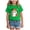 Green, variant on Toddler Baby Girls Halloween Shirt Ghoul Power Skull Tshirt Cute Skeleton Hand Tee Tops Spooky Season Fall Clothes (White, 5-6 Years)
