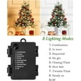 thumbnail image 5 of 3Ft Pre-Lit Christmas Tree with 78 LED Lights,Snowflake Base Battery Powered Timer Function,Mini Winter Holiday Decor for Home and Office, 5 of 9