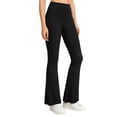 thumbnail image 2 of Oiangi Women's Flare Leggings High Waist Stretch Workout Yoga Pants Casual Business Basic Trousers Black L, 2 of 8