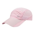 thumbnail image 2 of Pxiakgy hats for women Uni Mesh Cap Breathable Hat Work Cap Plain Sunshade Baseball Cap Mountain Climbing Outdoors Summer Cap Pink + One size, 2 of 3