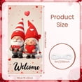 thumbnail image 2 of Pink Cherry Blossom Love Banner Red Heart Pattern Valentine Display Cute  Swing Design Heart Backdrop for Valentine's Day Anniversary Romantic Date, 2 of 8