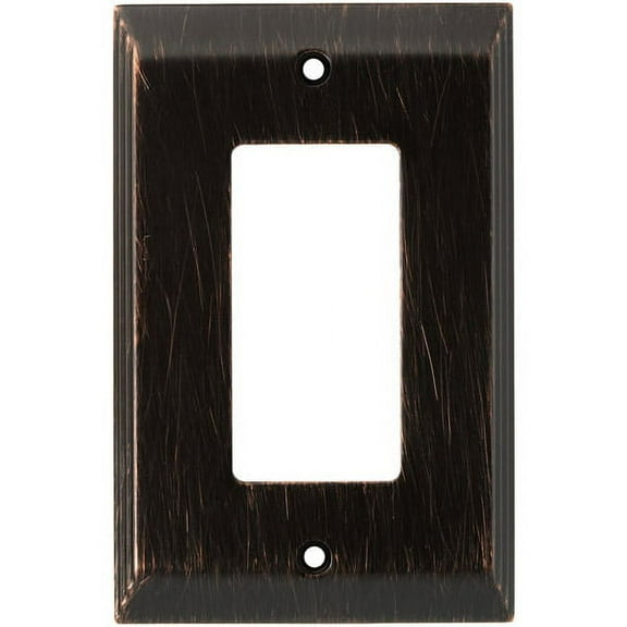 Franklin Brass Stately Single Decorator/GFCI Wall Plate in Venetian Bronze