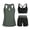 Army Green, variant on Women's 3-Piece Tankini Swimsuit 2026 Fashion Cutout Modest Bathing Suits Workout Tank Tops with Boyshorts Orange ① L