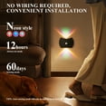 thumbnail image 2 of VIVIHEYDAY 2-Pack LED Wall Lights with Motion Sensor, Wireless Sconce Magnetic Wall Lamp, USB Rechargeable Night Light for Bedroom Living Room Bedside Stairs Hallway Corridor, 2 of 6