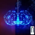 thumbnail image 2 of FOOING 4 Pack Firework Lights Led Copper Wire Starburst String Lights 8 Modes Battery Operated Fairy Lights with Remote, Wedding Christmas Decorative Hanging Lights for Party Patio (Blue), 2 of 10