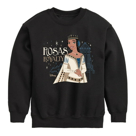 Disney Wish - Rosas Royalty - Toddler & Youth Crewneck Fleece Sweatshirt