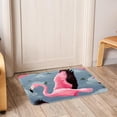 thumbnail image 6 of Flamingo Machine Washable Non-Slip Polyester Indoor Floor Rug and Chair Mats, 6 of 6