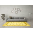 thumbnail image 3 of Ahgly Company Indoor Round Persian Yellow Traditional Area Rugs, 4' Round, 3 of 4