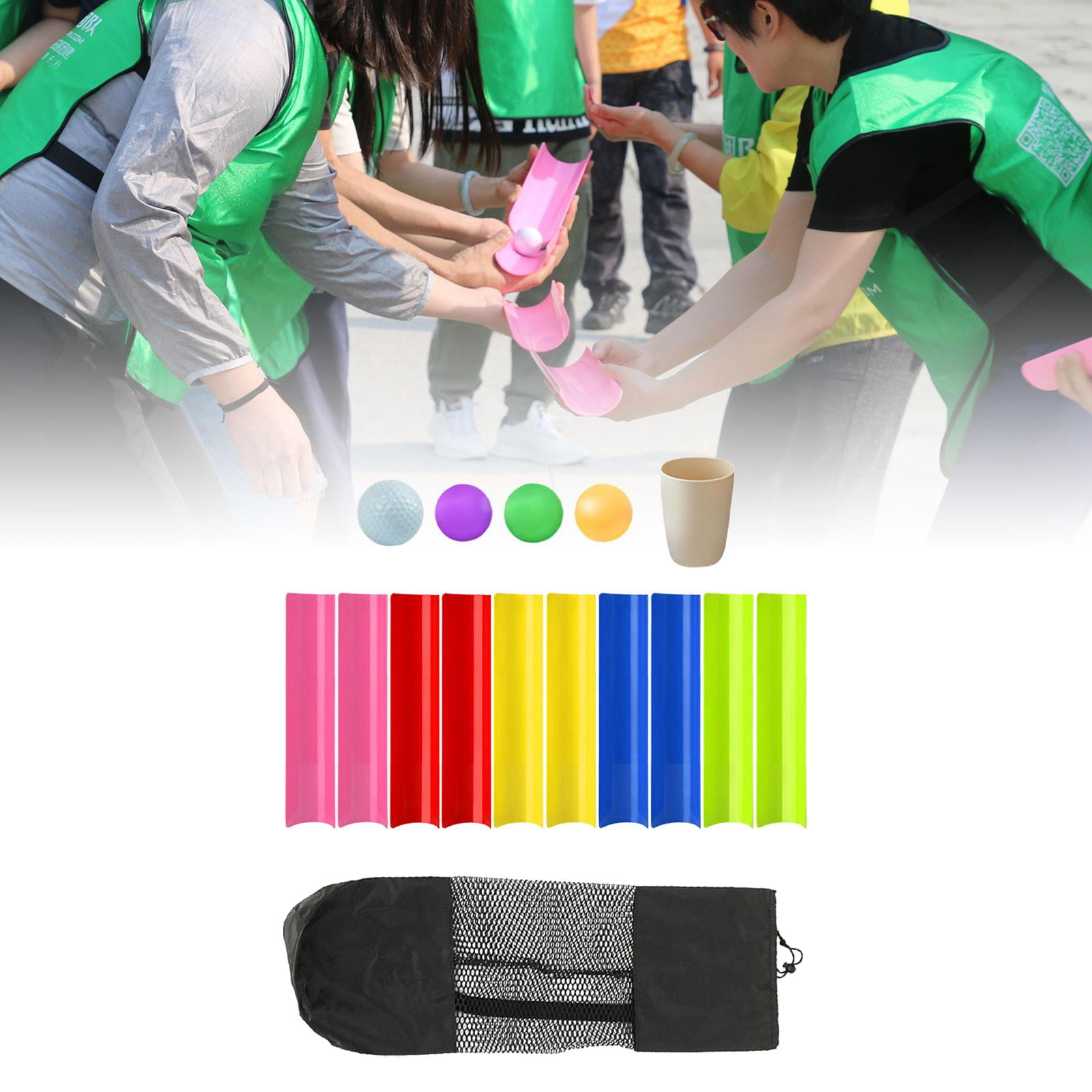 Rushawy Pipeline Challenge Game with Storage Bag Field Day Game Golf Balls Pipeline Kits 40cm