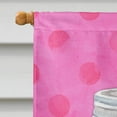 thumbnail image 3 of Carolines Treasures BB8254CHF Mason Jar Cocktail Pink Polkadot Flag Canvas House Size , Large, Multicolor, 3 of 4