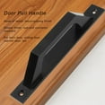 thumbnail image 3 of Metal Electroplating Sliding Door Handle Cabinet Barn Pull with Mounting Screws, 3 of 7