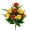 Orange, variant on Artificial Cemetery Flower Saddle, Memorial Rose Bouquet for Grave Headstone, Outdoor UV Resistant Flowers, Realistic Silk Arrangement for Father's Day Decor