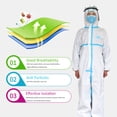 thumbnail image 1 of Disposable Protective Coverall Protective Overalls Isolation Gown Safety Clothing Suit With Reinforced Sealing Strip Security-Protection Suits Anti Particles Spatter, 1 of 8