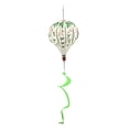 thumbnail image 1 of Molino de viento con forma de globo aerostático, manga de viento giratoria para decoración de porches y jardines. Pájaro beige, 1 of 9