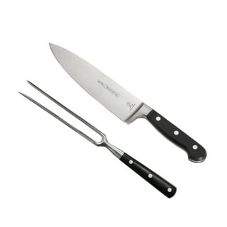 Tramontina Chef's Knife Set Grill Tongs & Cutting Board 3 Pk - 2 Pc,  80015/004DS