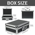 thumbnail image 2 of Large Medication Lock Aluminium Alloy Medicine Key Lock Box for Home and Travel Medicine Lock Box, Medicine & Money, Black 11.2 X 8 X 3.9 inches, 2 of 7