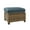 Navy and Brown, variant on Bradenton Outdoor Wicker Ottoman