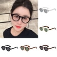 thumbnail image 2 of Xinwanna Polarized Sunglasses UV Protection 90s Retro Style Windproof Unisex Spectacles Round Lens Block Sunlight Vacation Beach Spectacles Outdoor Eyewear (Type B), 2 of 13