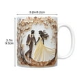 thumbnail image 3 of Steadline Wedding Theme Ceramic Mug Romantic Valentine's Day Gift for Couples with Microwave Safe Design Unique Drinkware Present for Anniversary Celebration, 3 of 6