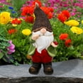 thumbnail image 3 of Northlight Gnome with Ladybug Outdoor Garden Statue - 15.75", 3 of 7