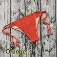 thumbnail image 7 of Yuhangmm Women's Swim Shorts, Women High Waist Bikini Bottom T Back Knit Swim Pants Tie Side Beach Pool Summer Orange L, 7 of 7