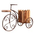 thumbnail image 4 of Maceta de escritorio de estilo parisino, maceta de hierro para bicicleta, estante para plantas, manualidades para bonsái color madera Cola bicicletas de escritorio, 4 of 8