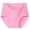 AZ26-Pink, variant on Lumtrix Seamless Underwear For Women Tummy Control High Waisted Panties Soft Lace Up No Show Full Coverage Briefs Black 3XL