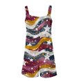 thumbnail image 6 of LEBONYARD Womens Summer Shorts with Pockets,Women's Shorts for a Stylish Look,,Women's Summer Comfortable Casual Suspender Printing Shorts Pocket Jumpsuit Shorts, 6 of 7