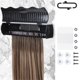 thumbnail image 2 of Soporte para Extensiones de Cabello para Peinar, 4 Modos de Instalación con Herramienta, Soporte para Extensiones de Cabello Diseñado para Lavar B, 2 of 5