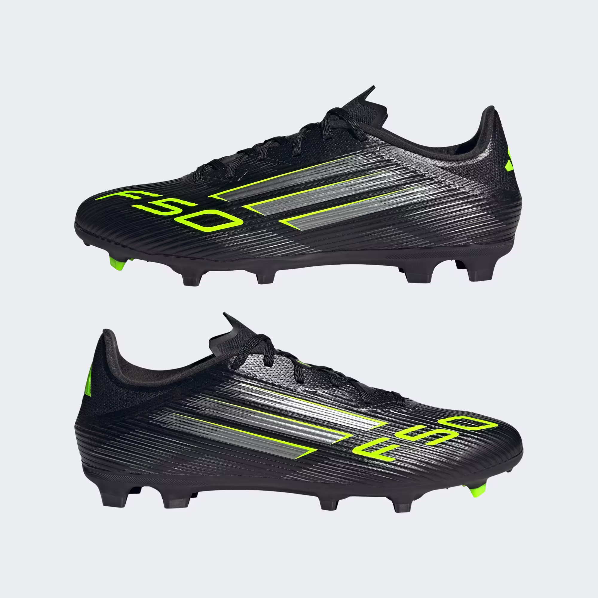 thumbnail image 3 of Tenis de Fútbol Adidas F50 League FG Hombre Negro Neón Profesional para Pasto Natural, 3 of 5