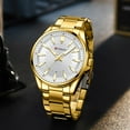 thumbnail image 6 of Curren Fashion Brand Stainless Steel Quartz Wristwatches Casual Classic Watches Mens Gold Clock Luminous Hands - Quartz Wristwatches, 6 of 6