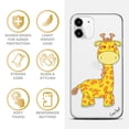 thumbnail image 4 of Caseyard TPU Clear Case for iPhone 13 Mini with Giraffe design phone cover, 4 of 7