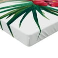 thumbnail image 2 of Ambesonne Floral Fitted Sheet, Wild Tropical Orchid, Twin Size, Fuchsia Forest Green, 2 of 3