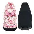 thumbnail image 4 of Xoenoiee 2 Pieece Car Front Seat Covers Dust Resistant Comfortable Auto Seats Cushion Seat Protector Seat Covers Butterfly Rose Flowers Print, Fit Most Cars Sedan SUV Van Truck, 4 of 6
