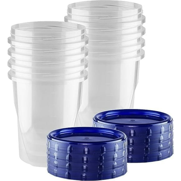 Recipientes para delicatessen HomeyGear Twist Top, 32 oz, paquete de 8