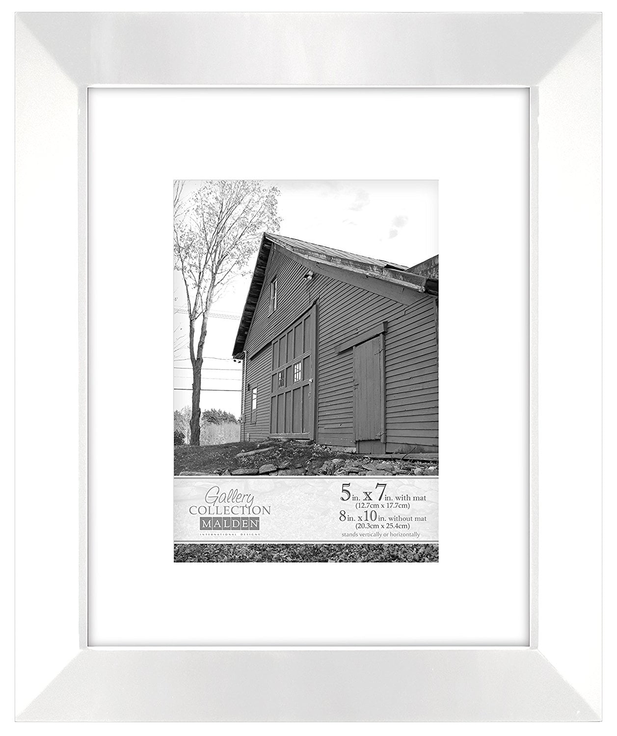 Malden International Designs Berkeley Beveled Edge Wood Picture Frame