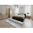 thumbnail image 4 of Ahgly Company Indoor Rectangle Patterned Platinum Silver Gray Area Rugs, 7' x 9', 4 of 6