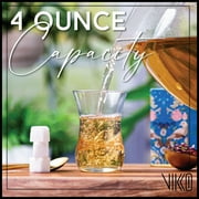 Vikko 4 Oz Turkish Tea Glasses Authentic Tulip-Shaped Turkish Tea Cups 6-Pc Kitchen Set