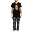 thumbnail image 4 of CafePress - Lucky Monkey Women's Dark Pajamas - Women's Short Sleeve Print T-Shirt and Pants Dark Cotton Pajama Set, 4 of 7