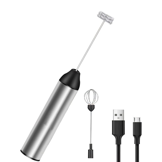 Batidora De Huevos De Mano 2 Engranajes Fabricante De Espuma Eléctrica 800Mah Agitador De Crema Potente Burbujeador De Leche Para Café Con Crema De Leche De Huevo Minnieouse HA012997-00