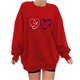 thumbnail image 1 of ICHUANYI Liquidación Moda de mujer Otoño Impreso Blusa suelta de manga larga Cuello redondo Casual Pullover Tops Sweatershirt ICHUANYI WER202308172551, 1 of 3