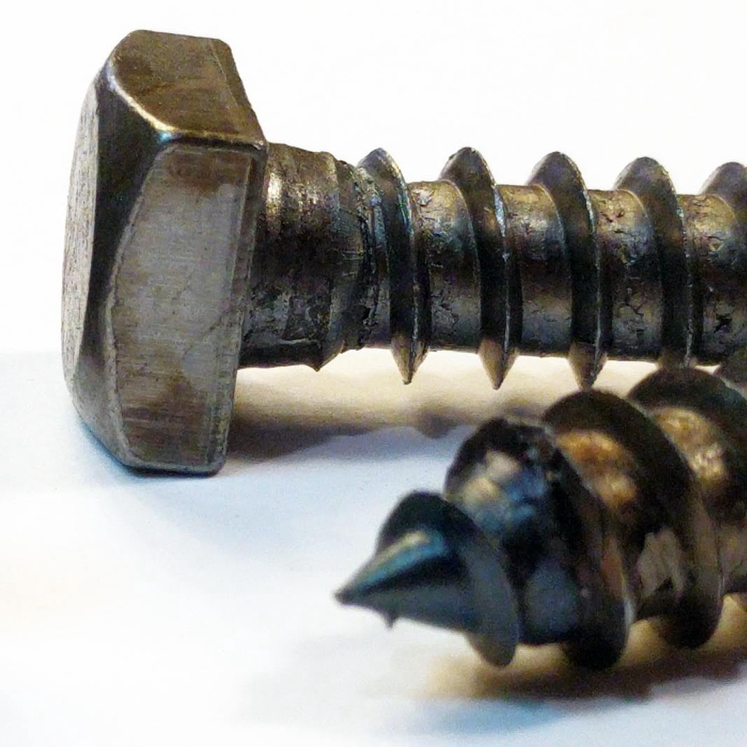 (25) 3/8" x 1-1/2" Lag Screws Antique Square