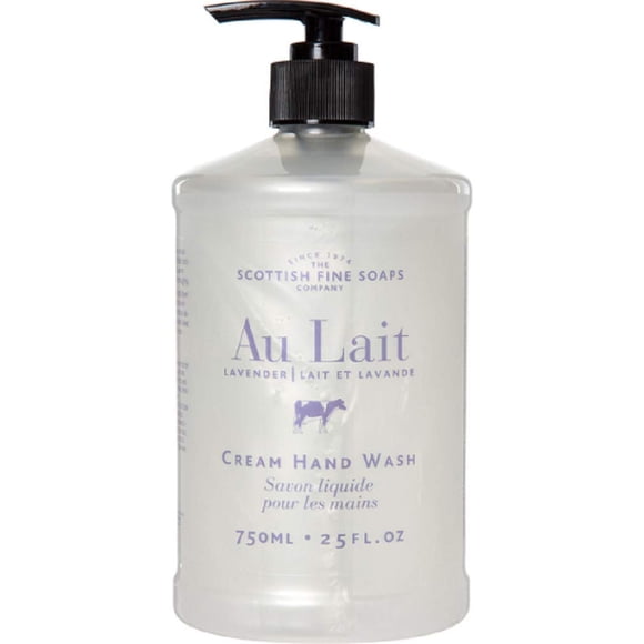 Jabones finos escoceses Au Lait Crema de lavanda Lavado de manos 25 FL. ONZ.