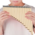 thumbnail image 3 of Flute 18 Pipes Panpipe Music Wind Instrument &Bag for Beginners Student，Gift Idea For Beginner Musician, 3 of 5
