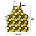 thumbnail image 5 of Lsque Geometric Pattern with Bee Waterproof Apron Chef Aprons for Men Heavy Duty Chemical Work Apron Extra Long Grilling Aprons with Adjustable Bib Apron, 5 of 9
