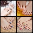 thumbnail image 2 of HLONK 1000pcs Toe Nail Tips  10 Sizes Short Square Toenails  Full Cover Fake Toenails, 2 of 5